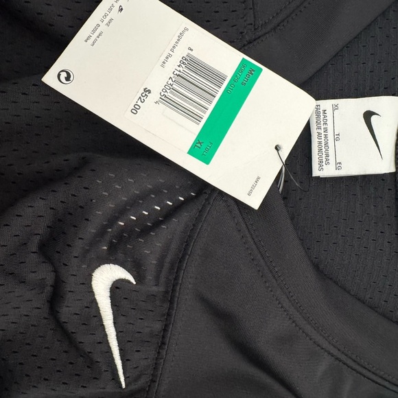 Nike Men’s Mesh Football Jersey Shirt - Size XL - Black - Picture 2 of 4